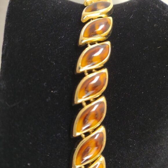 Eva Graham Tigers Eye Necklace NWT. Nice vintage Quality - Picture 5 of 6